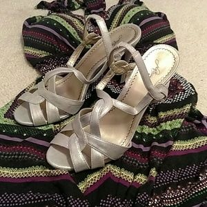 Silver Platinum BP Heels